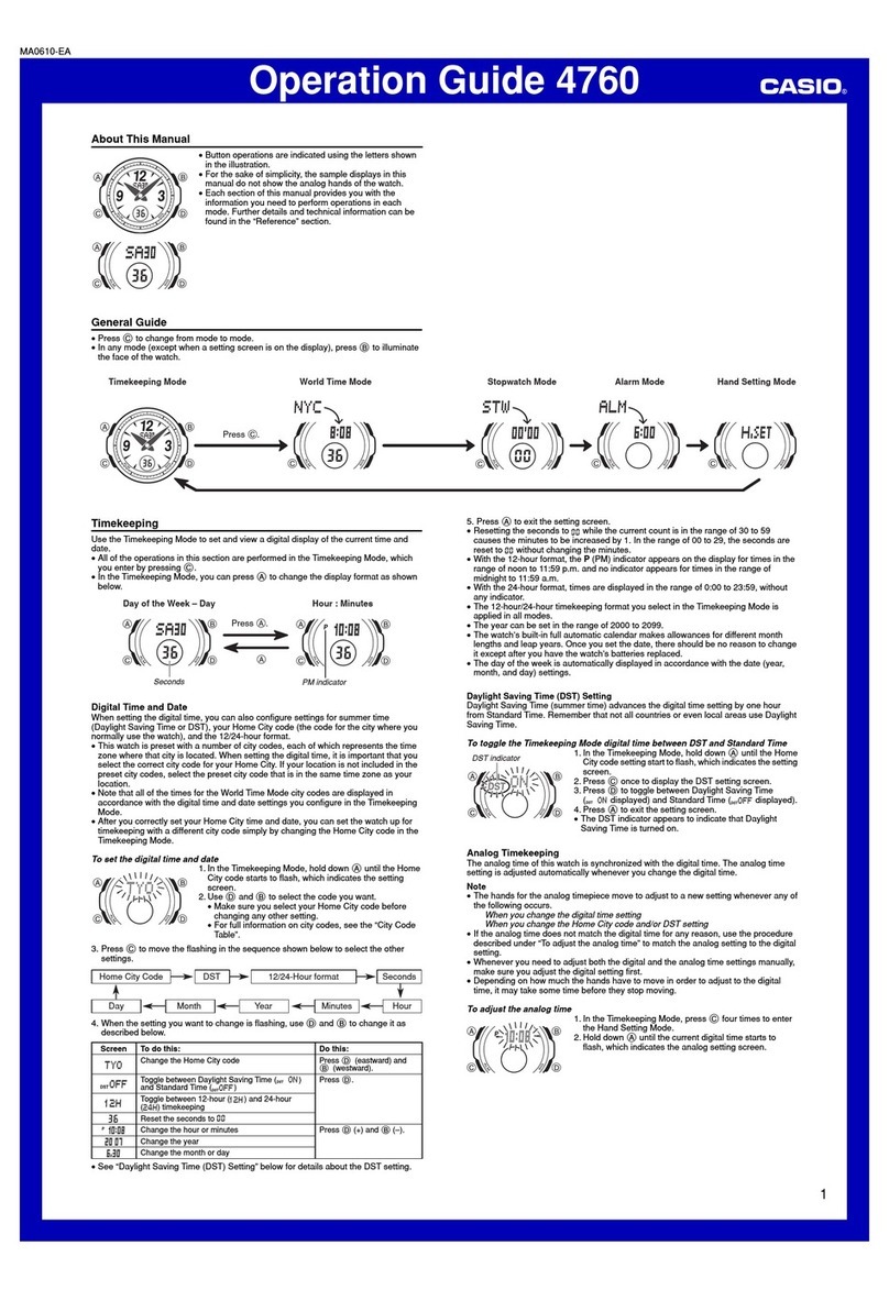 Casio 4760 User manual