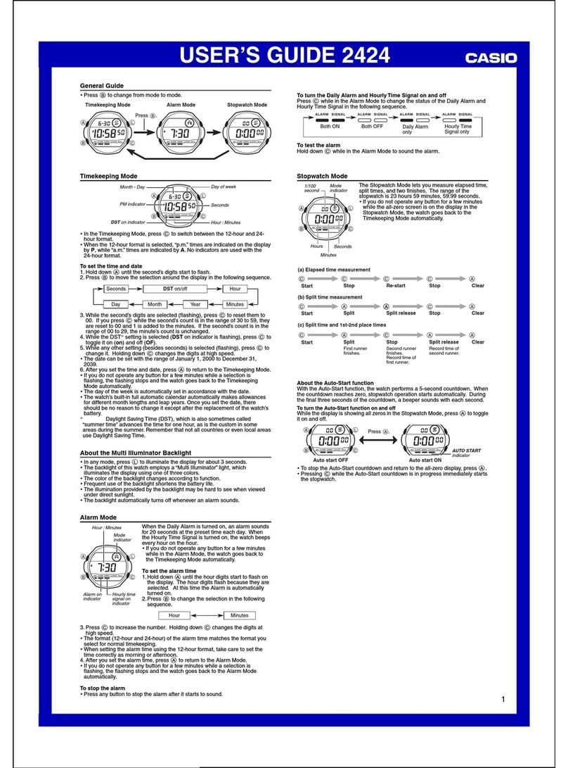 Casio 2424 User manual