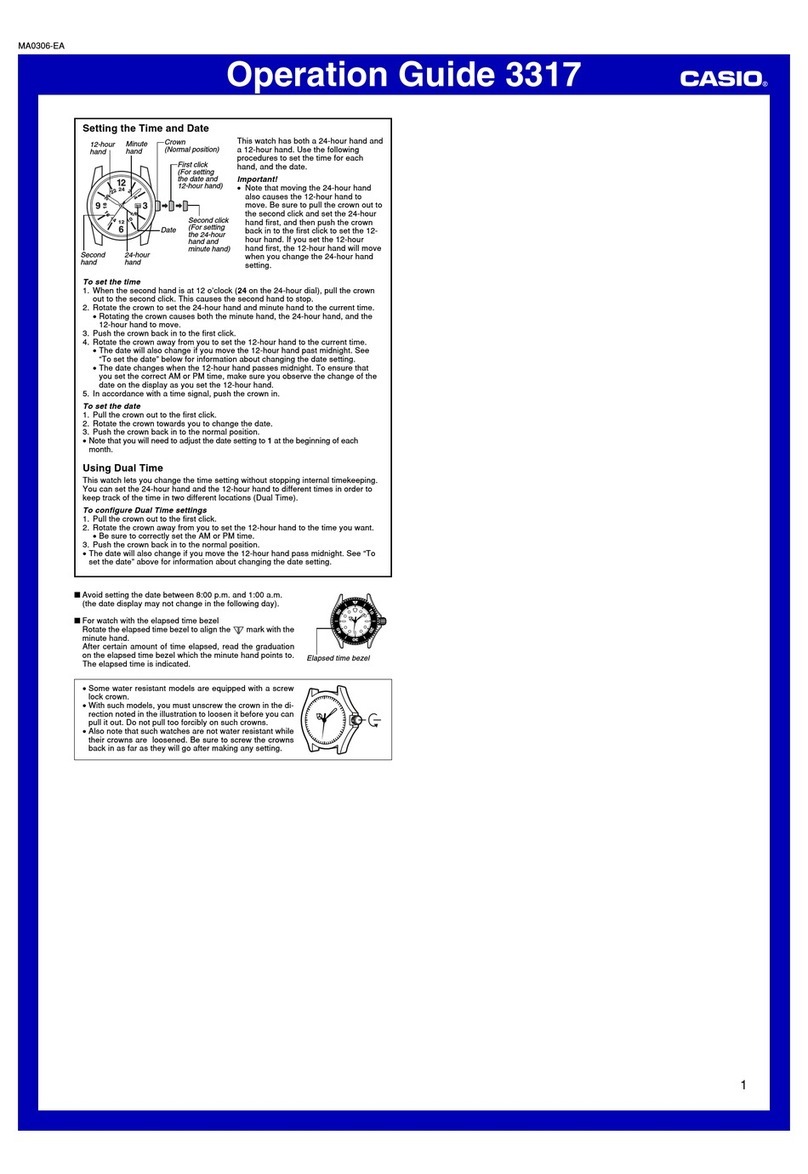 Casio 3317 Operation guide