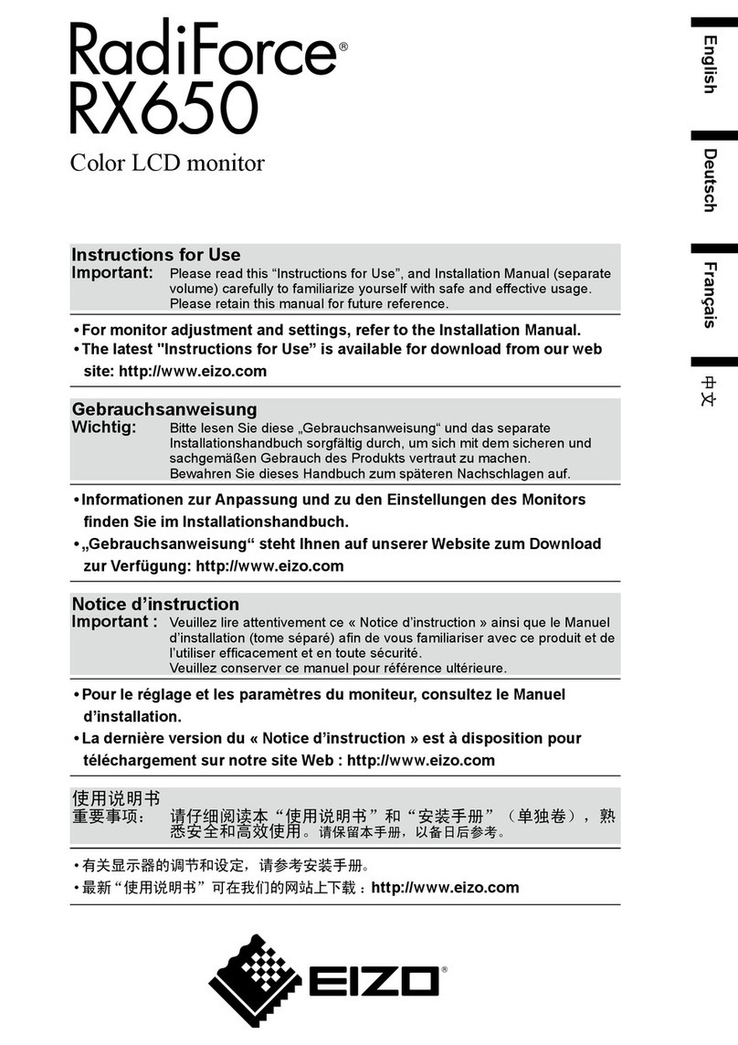 Eizo RadioForce RX650 User manual