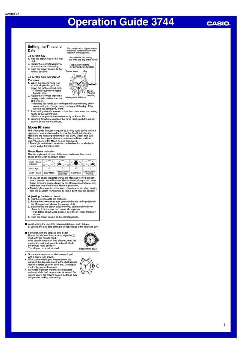 Casio 3744 User manual