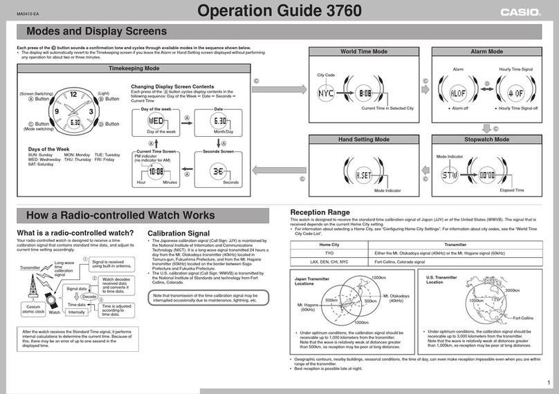 Casio 3760 User manual