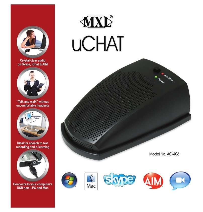 MXL uCHAT AC-406 user guide