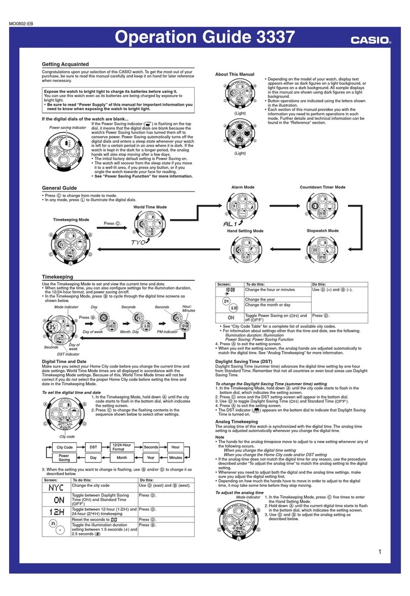 Casio 3337 User manual