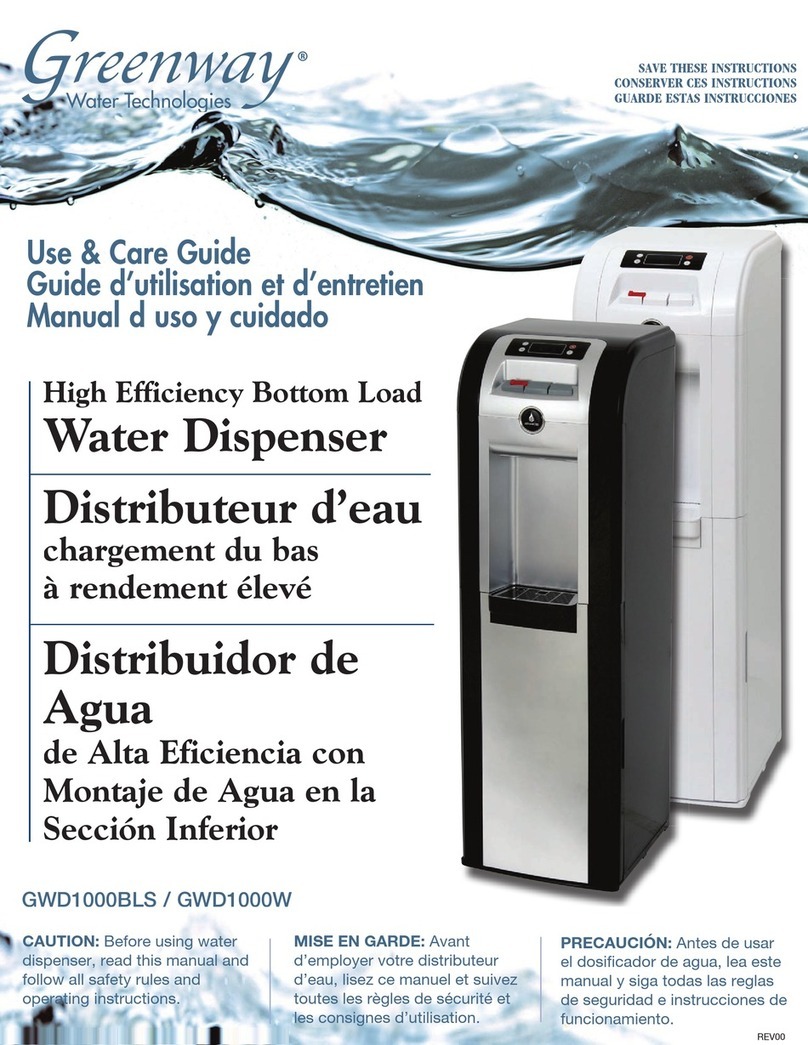 Greenway Home Products GWD1000BLS Use & care guide Greenway Home Products GWD1000BLS Use & care guide