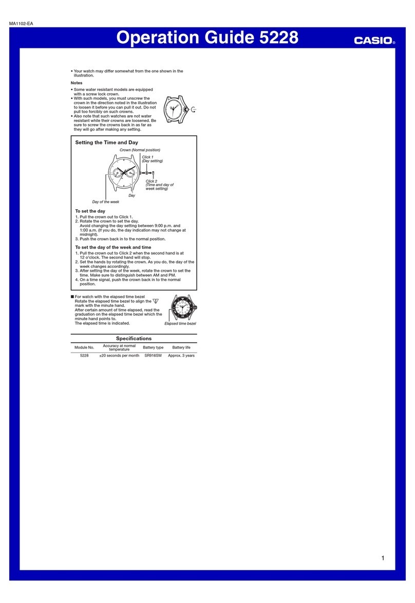 Casio 5228 User manual