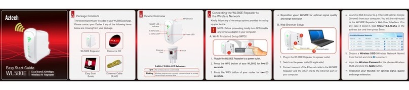 Aztech WL580E Easy start guide