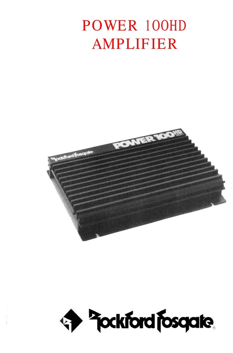 Rockford Fosgate Power 100HD User manual
