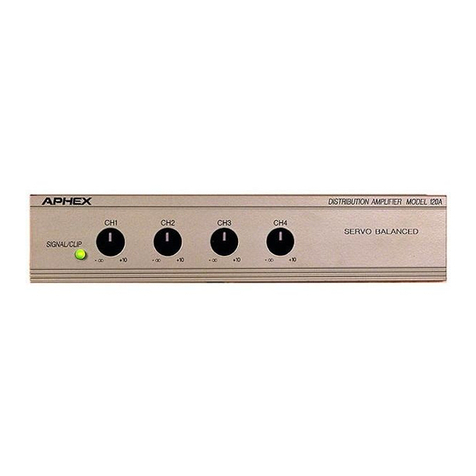 Aphex 120 User manual