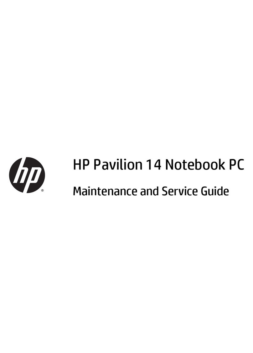 HP Pavilion 14 Notebook PC Maintenance and service guide