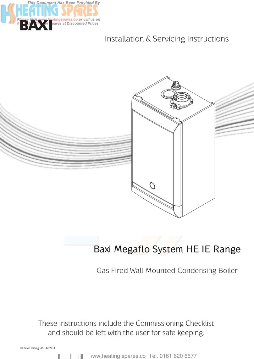 Baxi Megaflo System 28 HE IE LPG Release note Baxi Megaflo System 28 HE IE LPG Release note