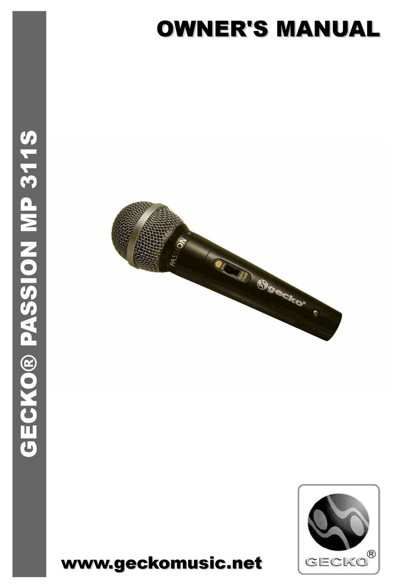 Gecko Passion MP 311S User manual