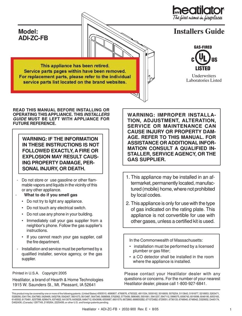 Heatilator ADI-ZC-FB Assembly instructions