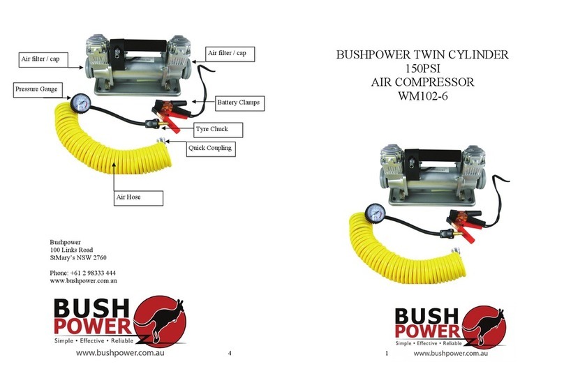 Bushpower WM102-6 operating instructions Bushpower WM102-6 operating instructions