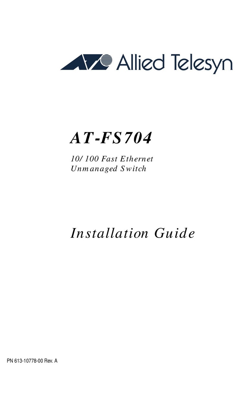 Allied Telesis AT-FS704 installation guide