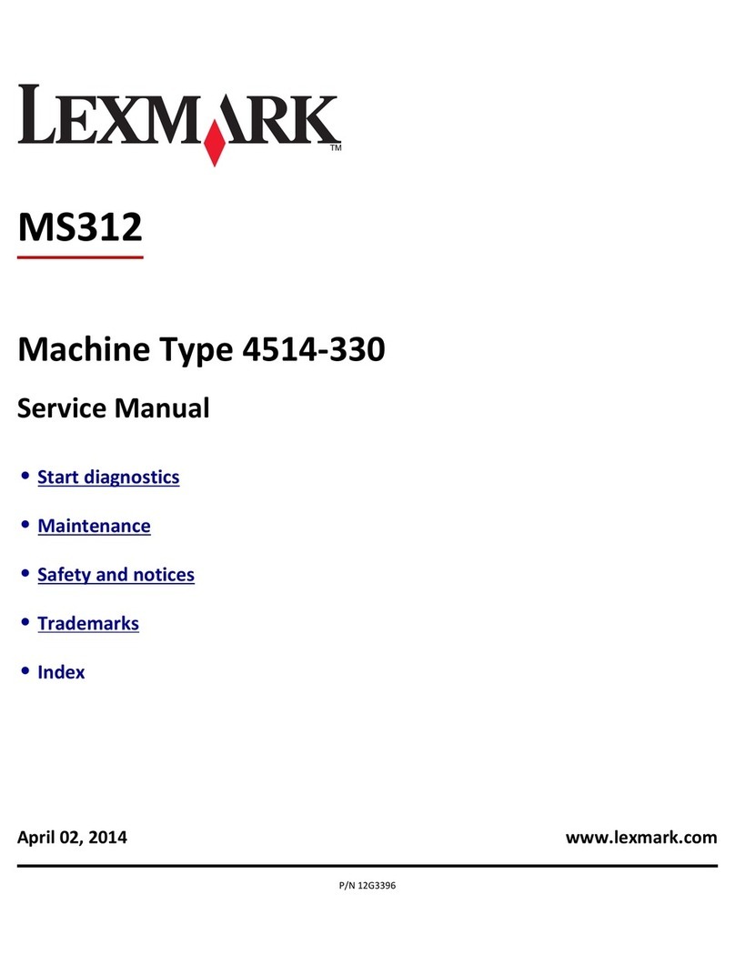 Lexmark MS312 Service manual