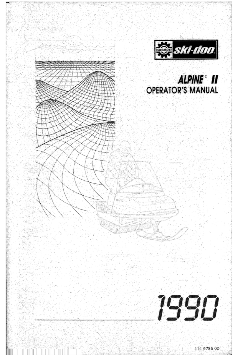 Ski-Doo Alpine II 1990 User manual