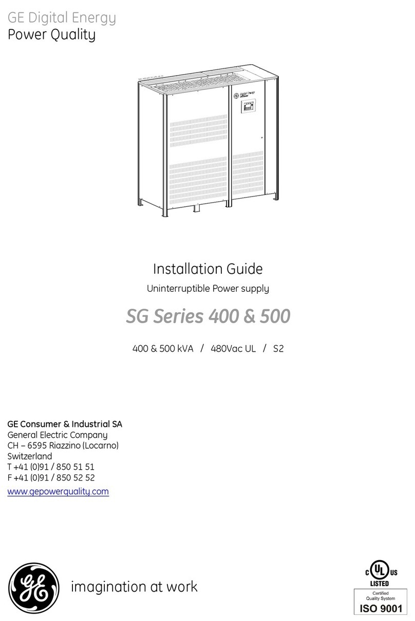 GE SG Series 400 User manual