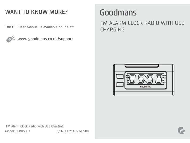 Goodmans GCRUSB03 User manual