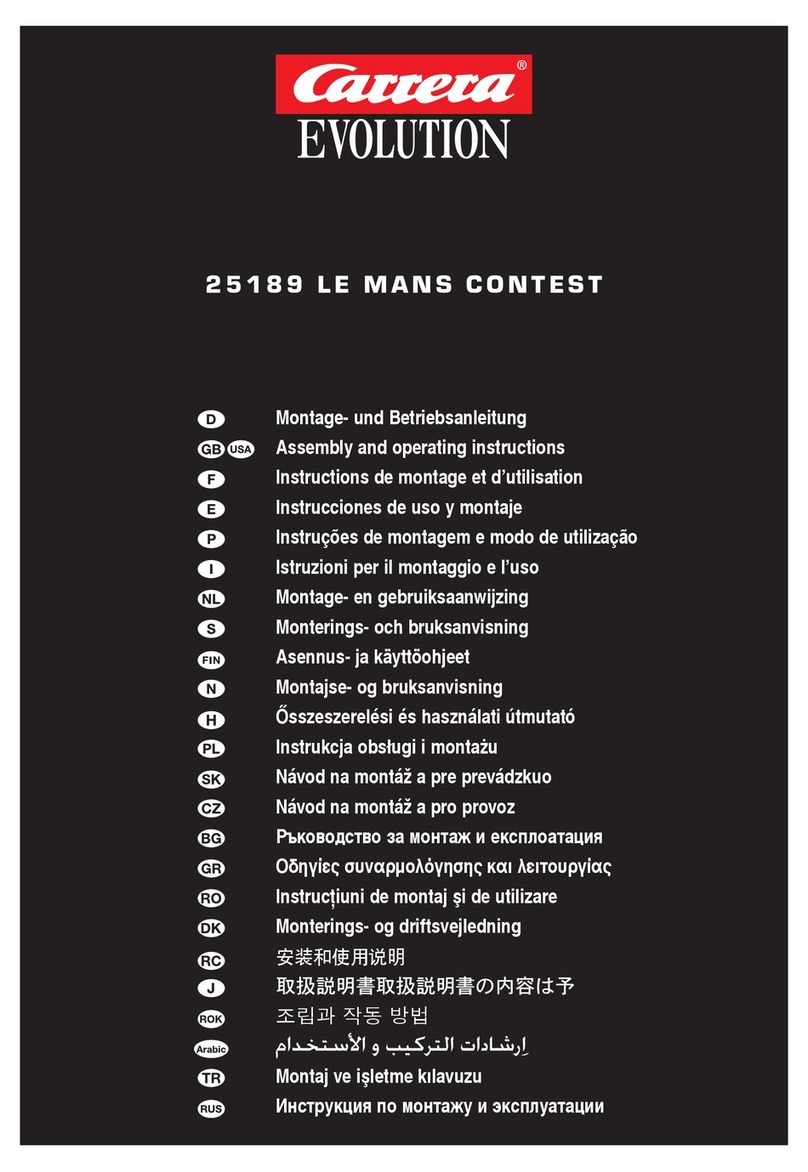 Carrera Evolution 25189 Le Mans Contest Assembly and operating instructions