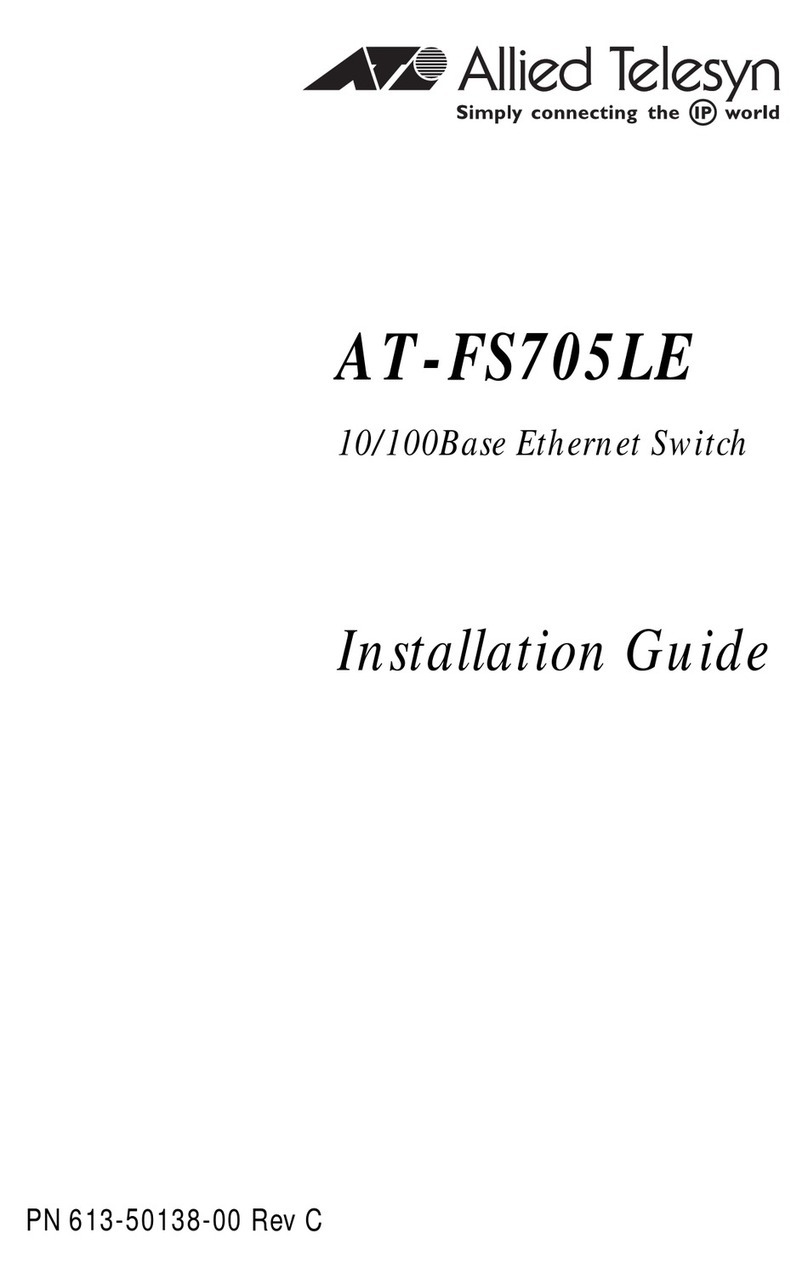 Allied Telesis AT-FS705LE User manual