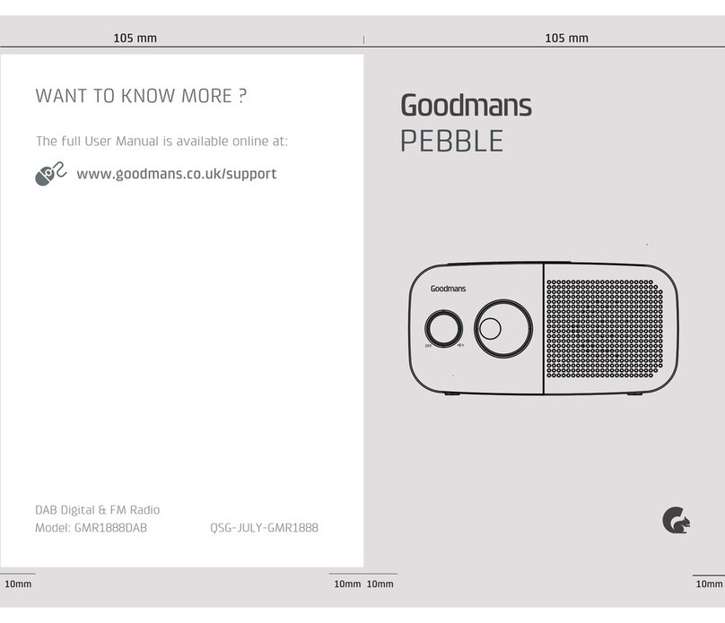 Goodmans PEBBLE v User manual