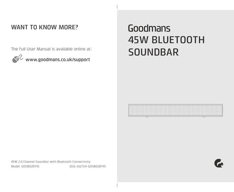 Goodmans GDSB02BT45 user manual