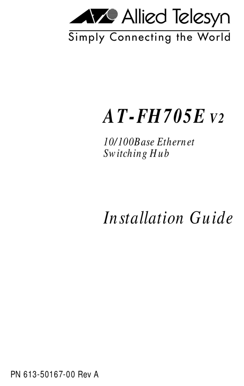 Allied Telesis AT-FH705E installation guide
