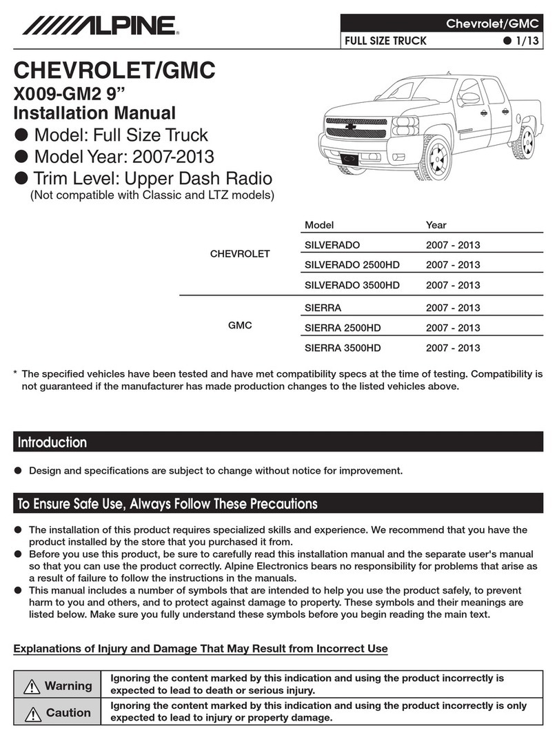Alpine X009-GM2 9" User manual