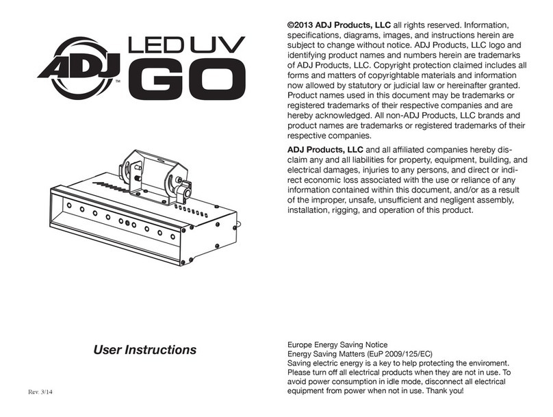 ADJ LED UV GO User manual ADJ LED UV GO User manual