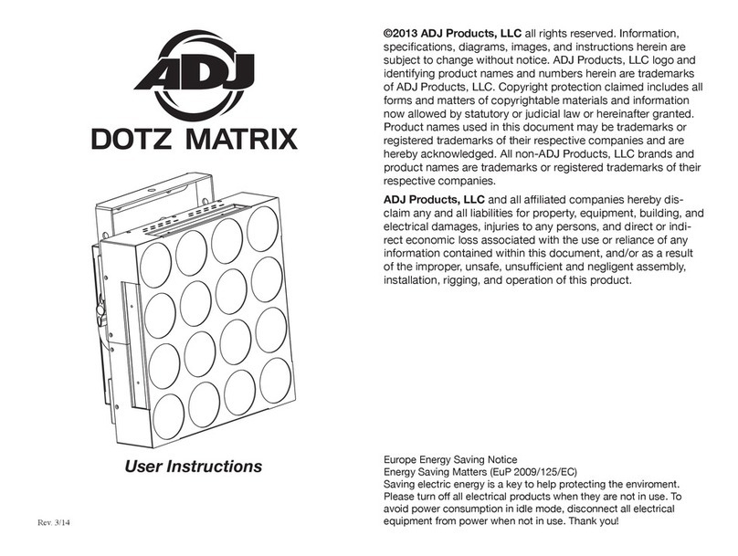 ADJ DOTZ MATRIX User manual