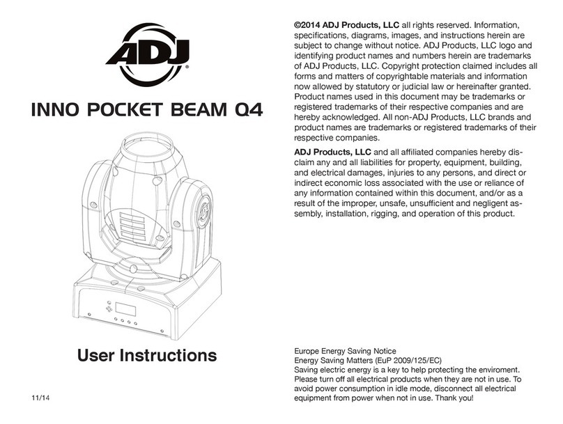 ADJ INNO POCKET BEAM Q4 User manual