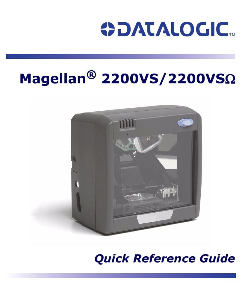 Datalogic Magellan 2200VS Quick reference guide