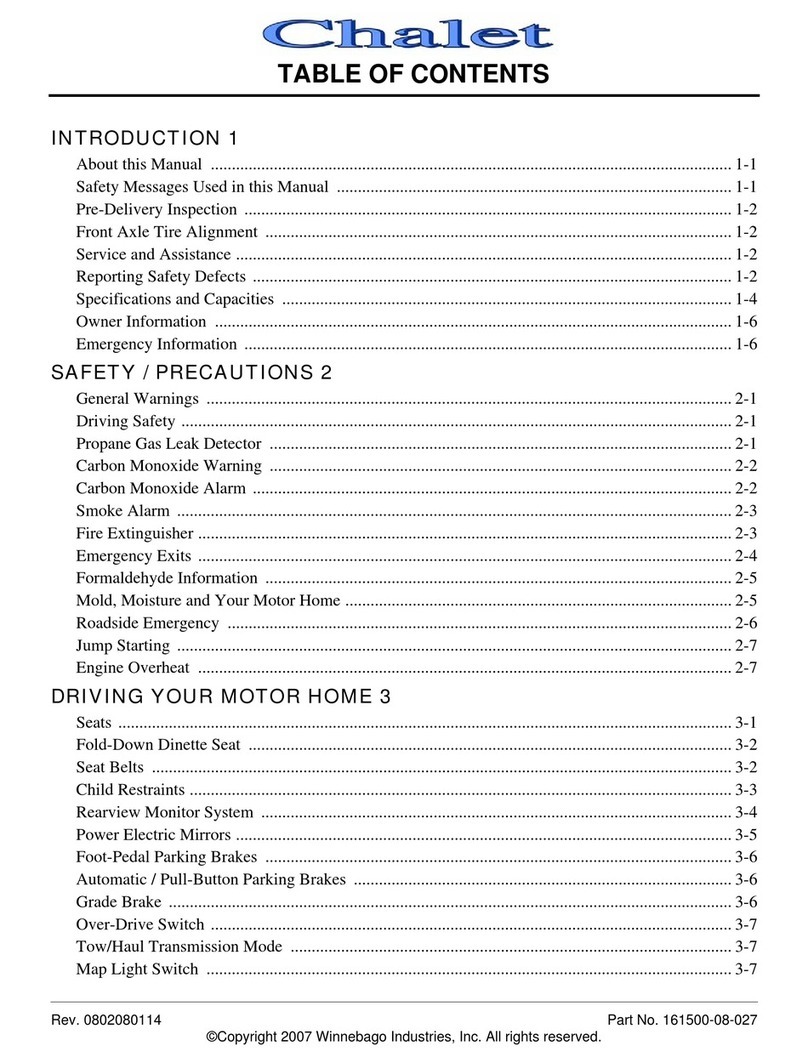 Winnebago Chalet manual