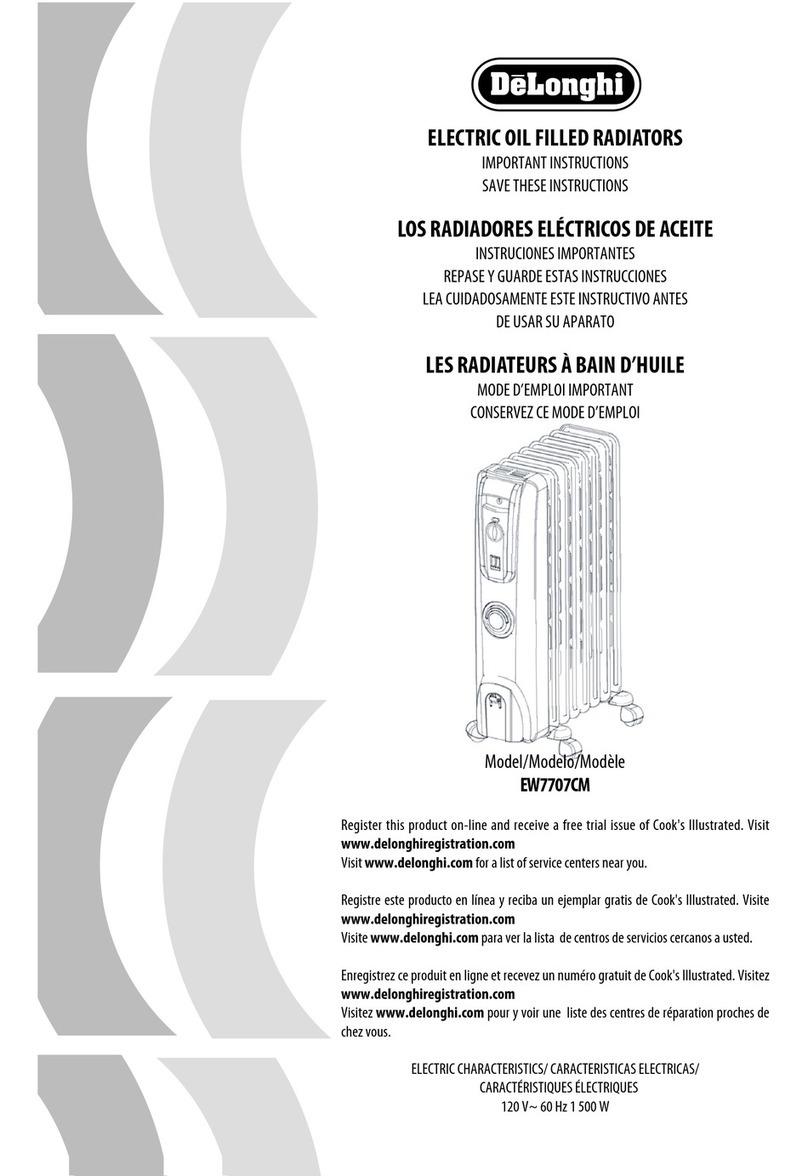 DeLonghi EW 7707CM Installation instructions manual
