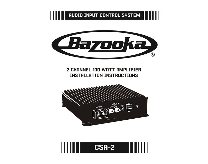 Bazooka CSA-2 installation instructions