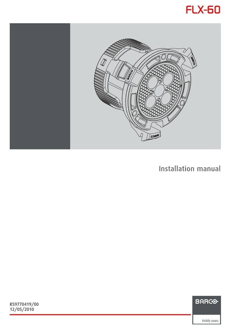 Barco FLX-60 installation manual