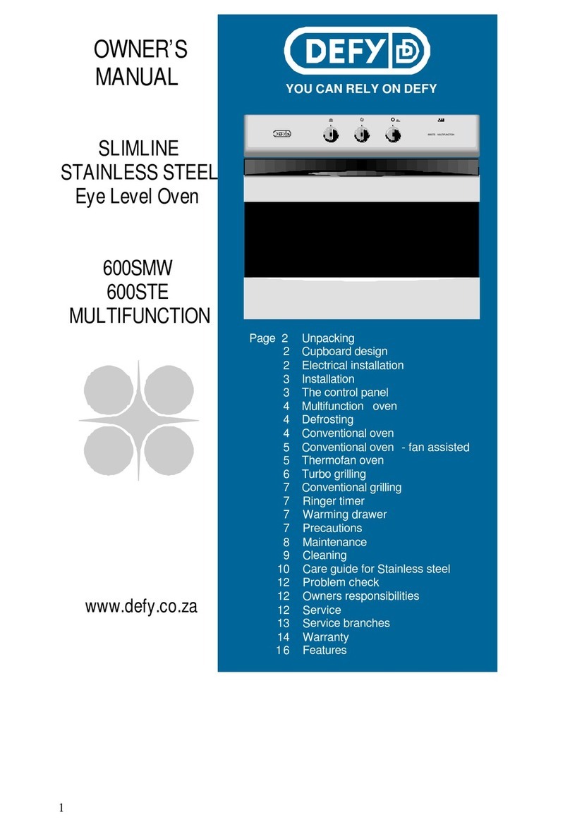 Defy 600 SMW User manual