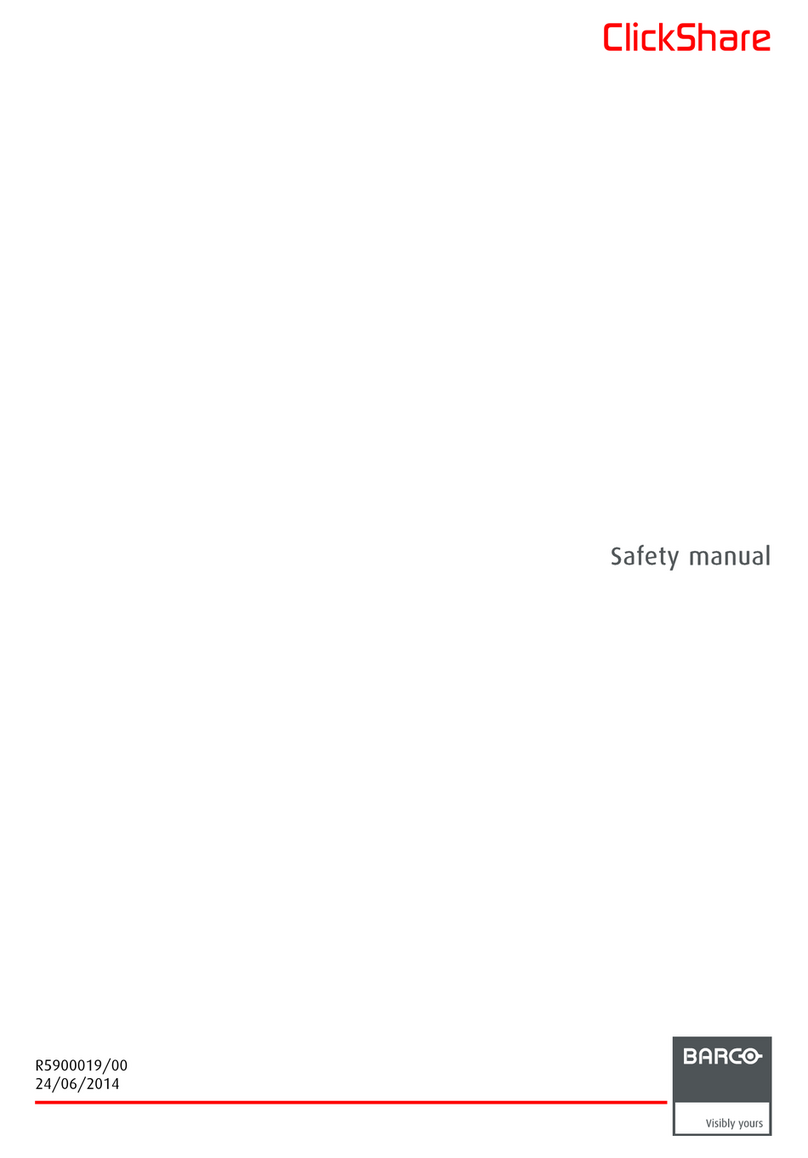 Barco ClickShare Safety manual