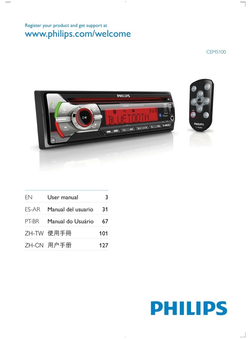Philips CarStudio CEM5100 User manual Philips CarStudio CEM5100 User manual