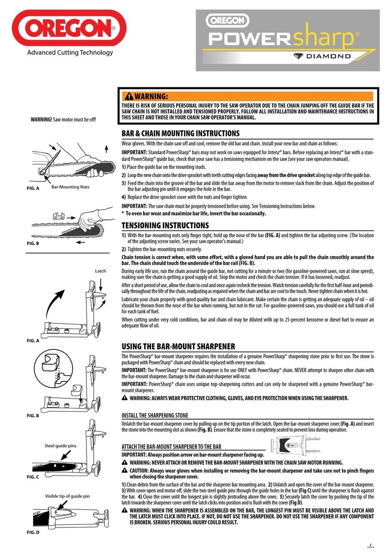 Oregon Scientific Saw Operator's manual