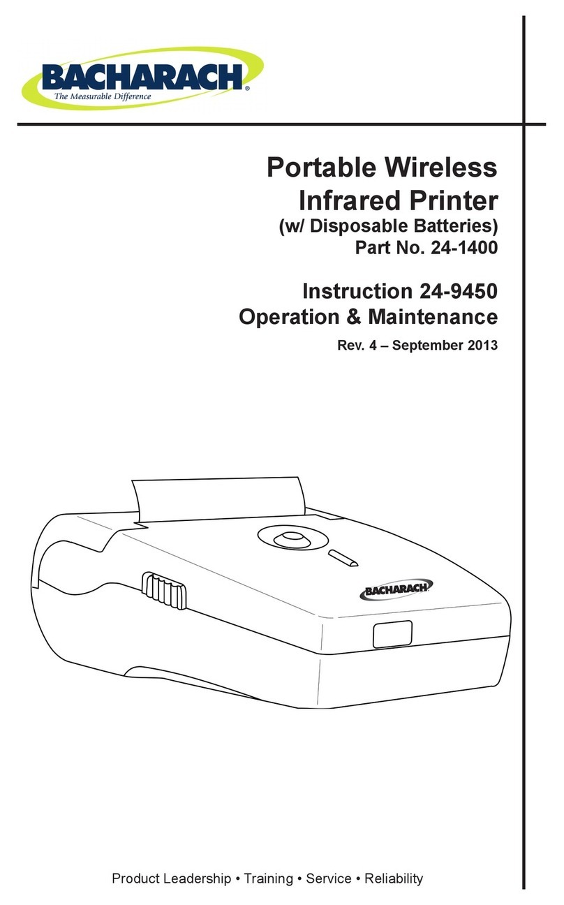 Bacharach 24-1400 Troubleshooting guide