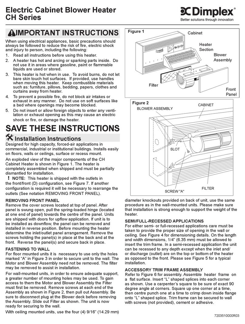 Dimplex CH Series User manual