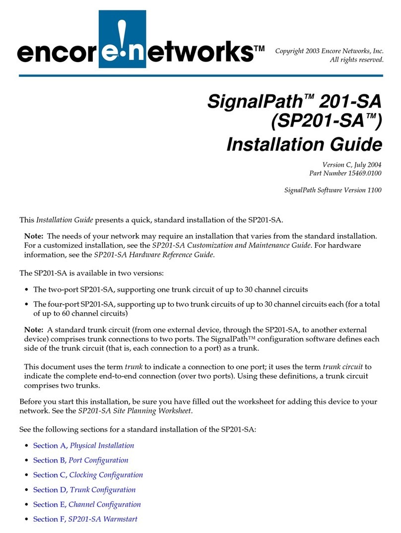Encore SP201-SA User manual