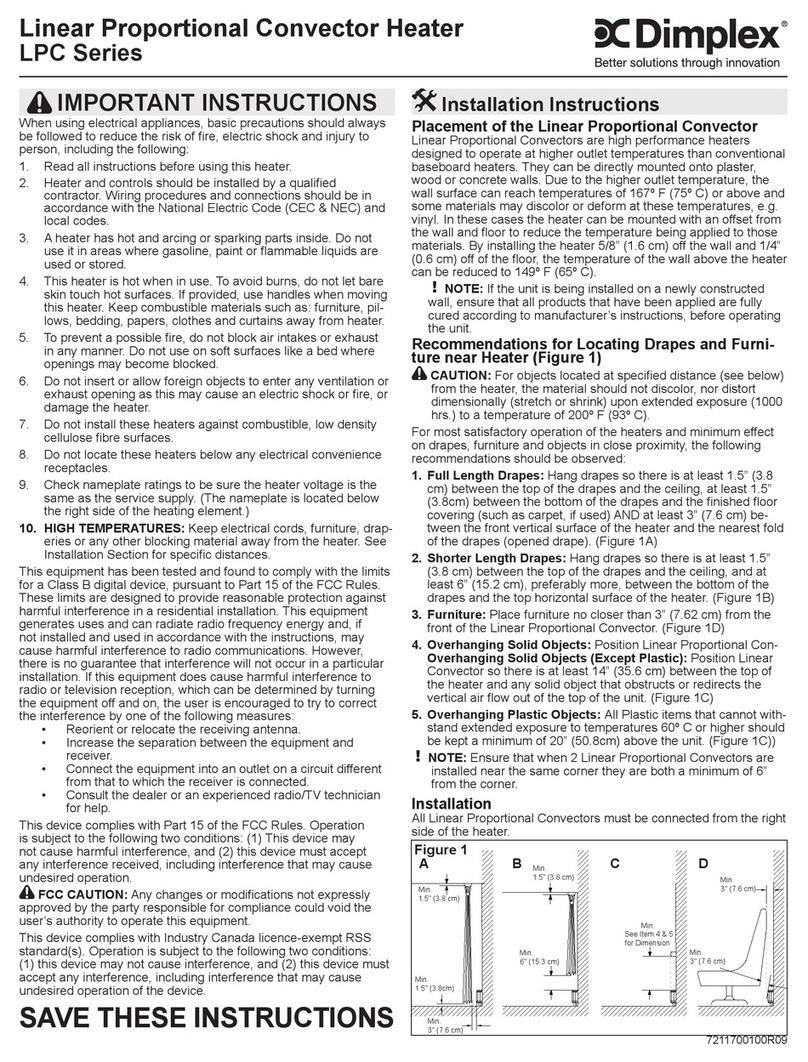Dimplex LPC Series User manual