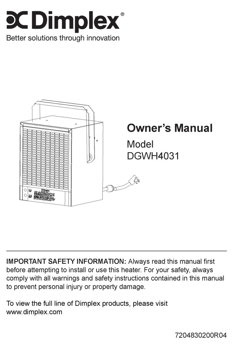 Dimplex DGWH4031 User manual