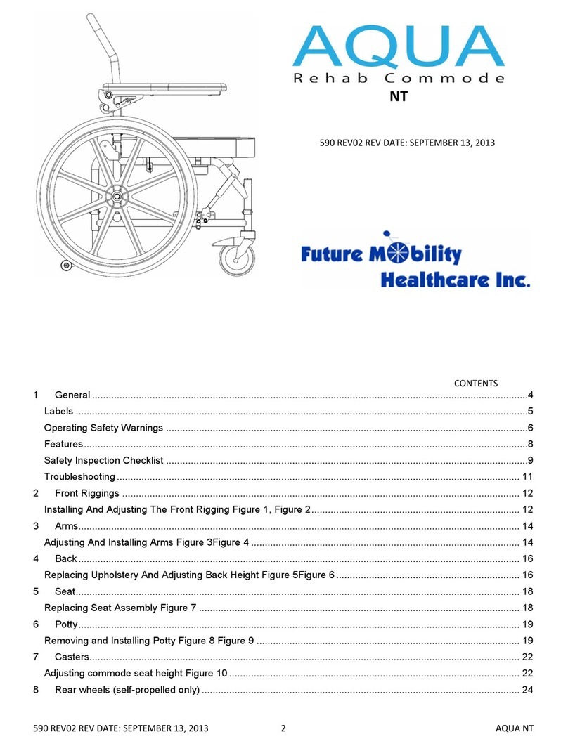 Future Mobility Healthcare Aqua Rehab Commode NT User manual