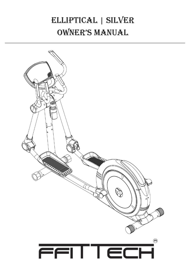 FfitTech Elliptical Silver owner's manual