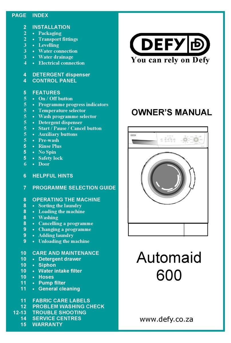 Defy Automaid 600 electronic User manual