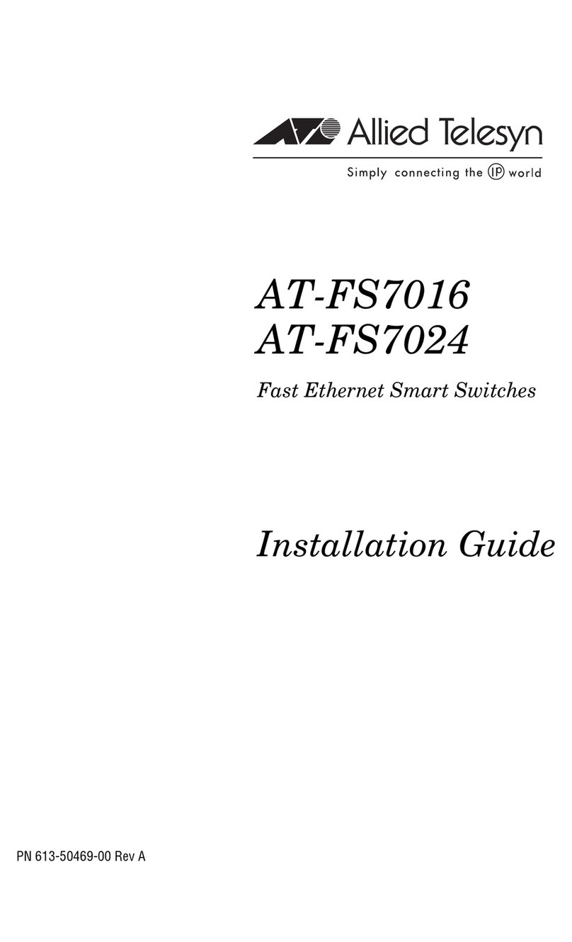 Allied Telesis AT-FS7016 User manual